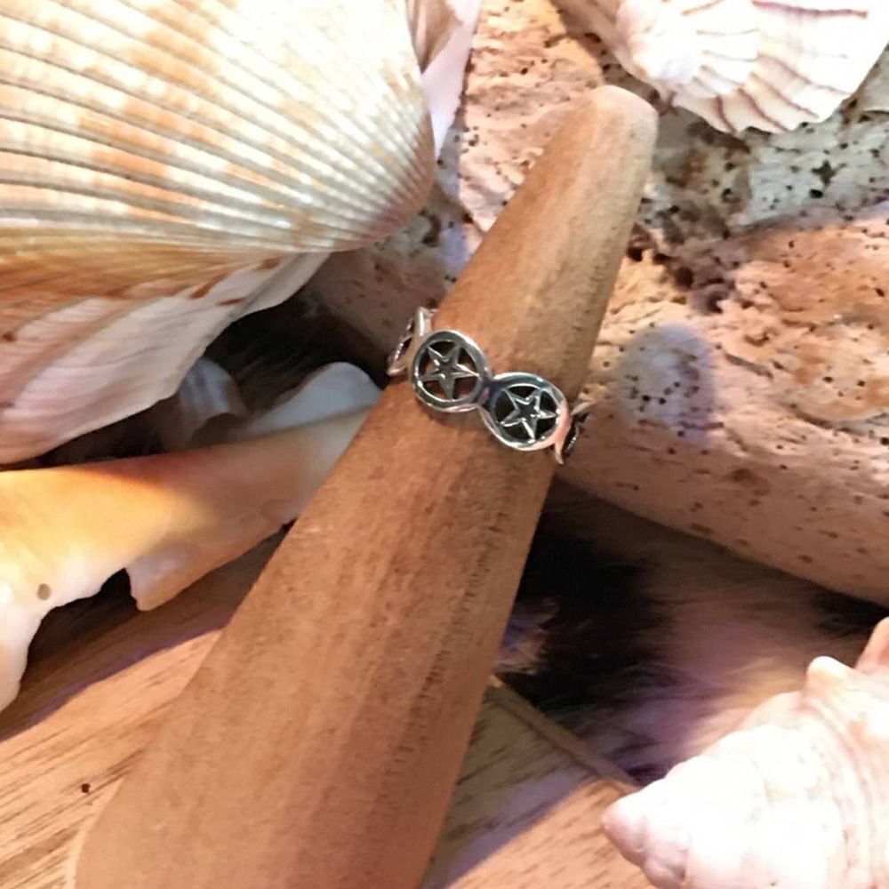 Stars Sterling Silver Toe Ring Midi Ring